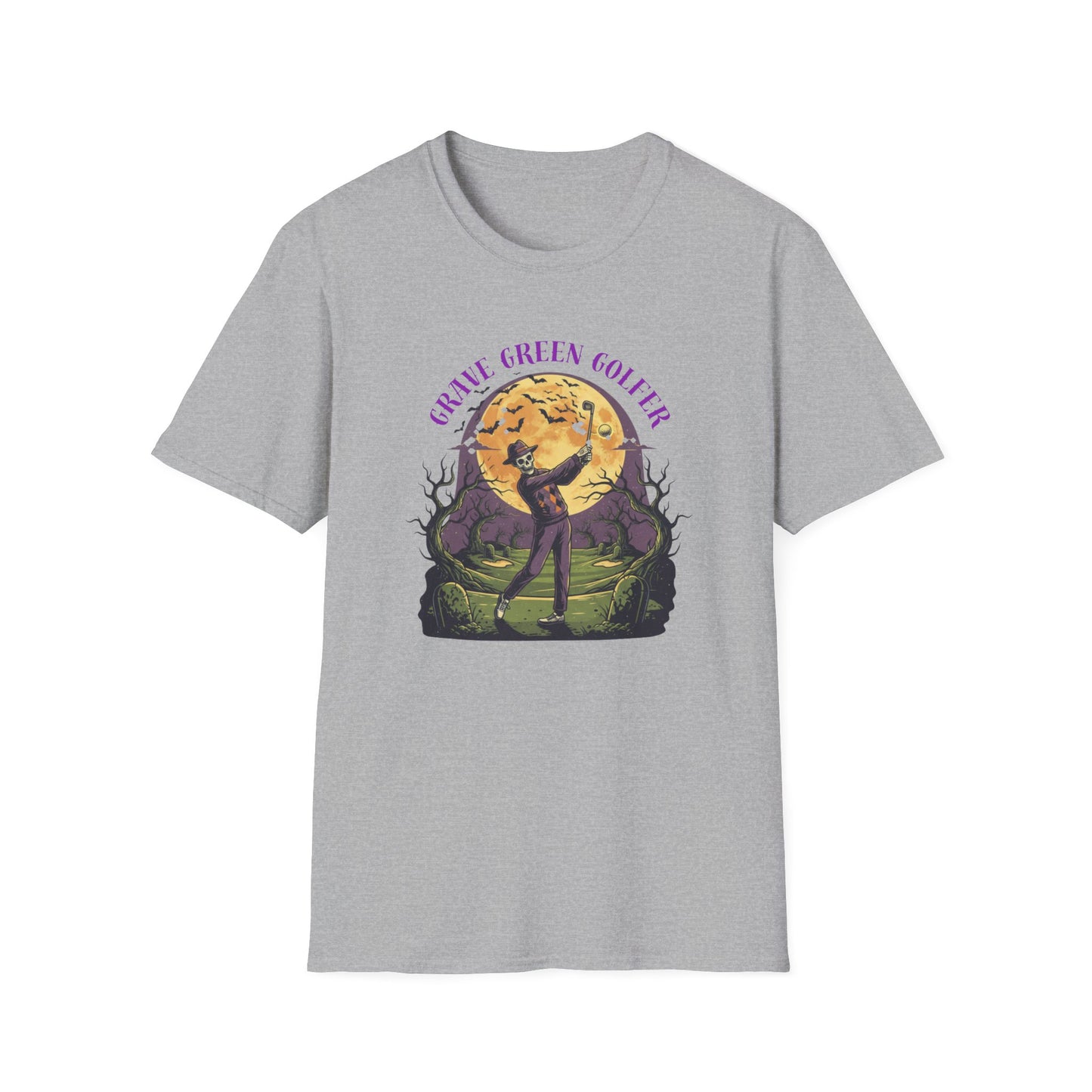 Grave Green Golfer Halloween T-Shirt
