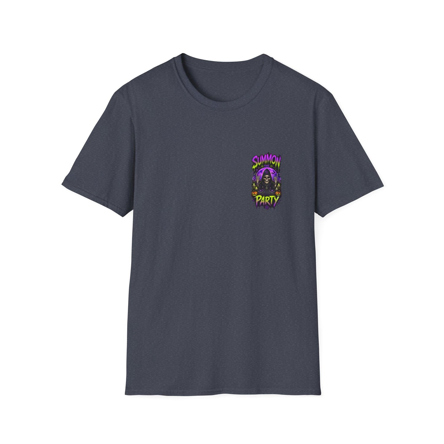 Summon The Party Halloween Unisex T-Shirt – Front & Back Print