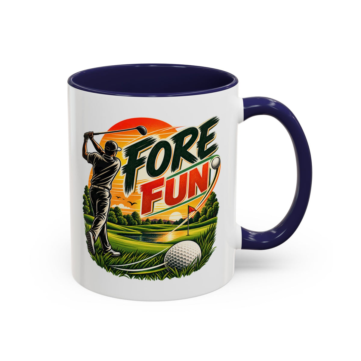 Fore Fun Golf-Tasse – Retro-Golfer-Tasse