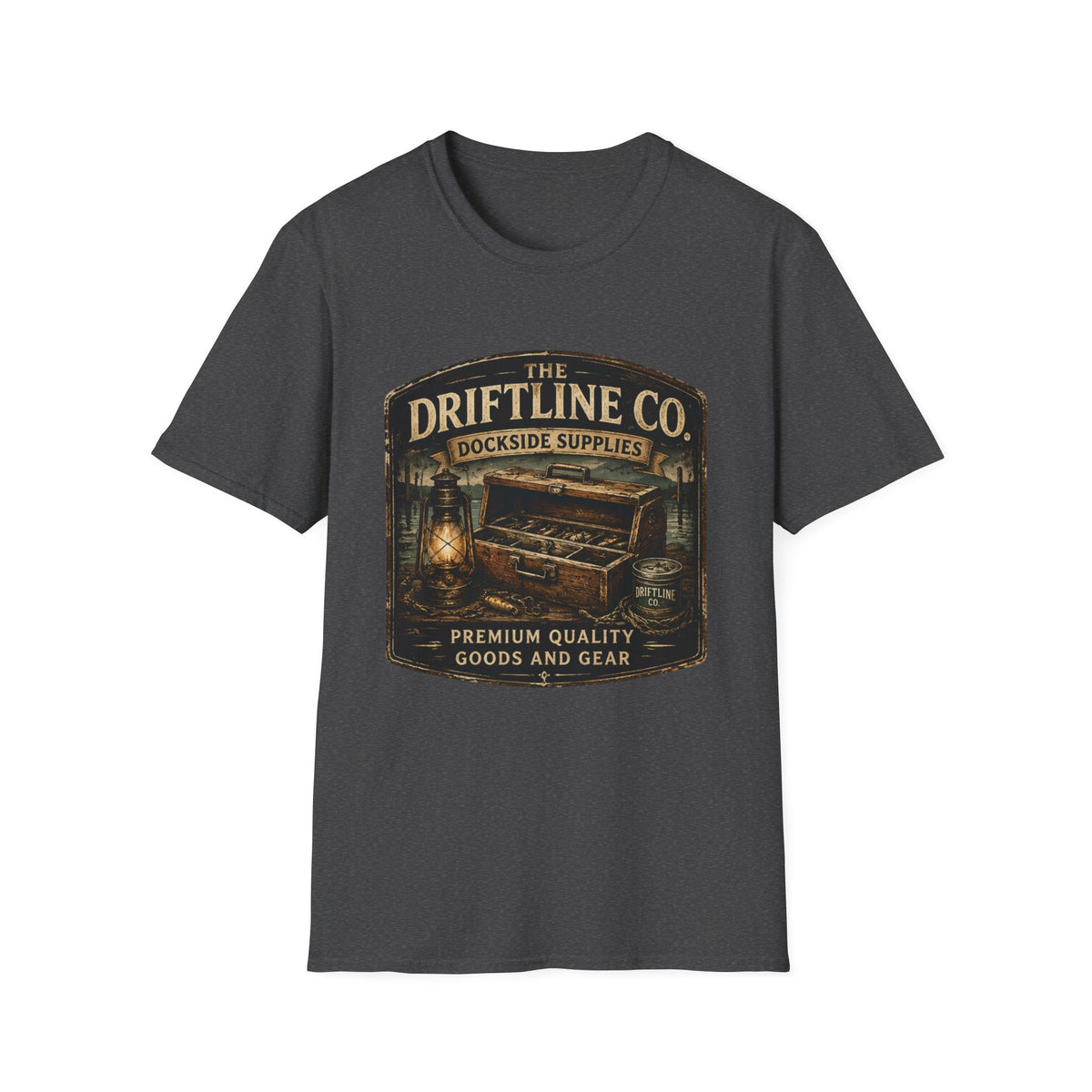 The Driftline Company – Dockside Supplies Indigo Blue T-Shirt