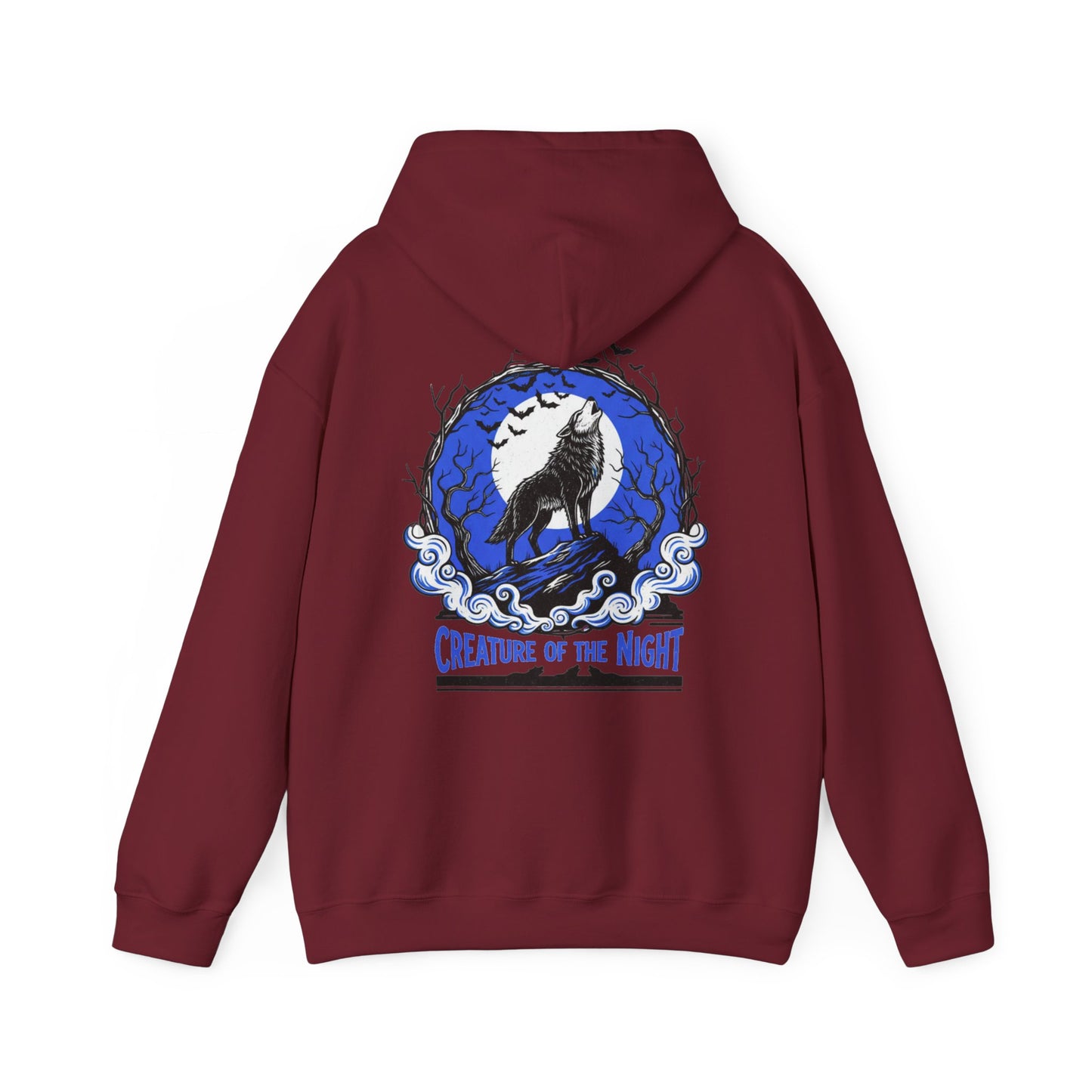 Creature of the Night Werewolf Hoodie – Halloween Back Print Hoodie