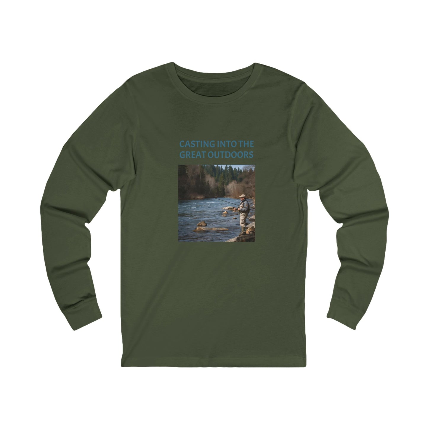 Casting Off, t-shirt manches longues, décontracté, cadeau de pêche