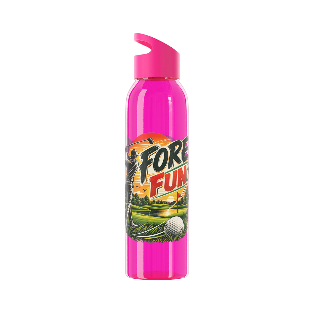 Fore Fun Golf Trinkflasche – Retro-Golfer-Design