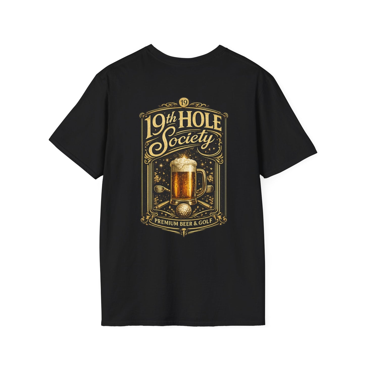 19th Hole Society Beer & Golf T-Shirt - SJM Print Store
