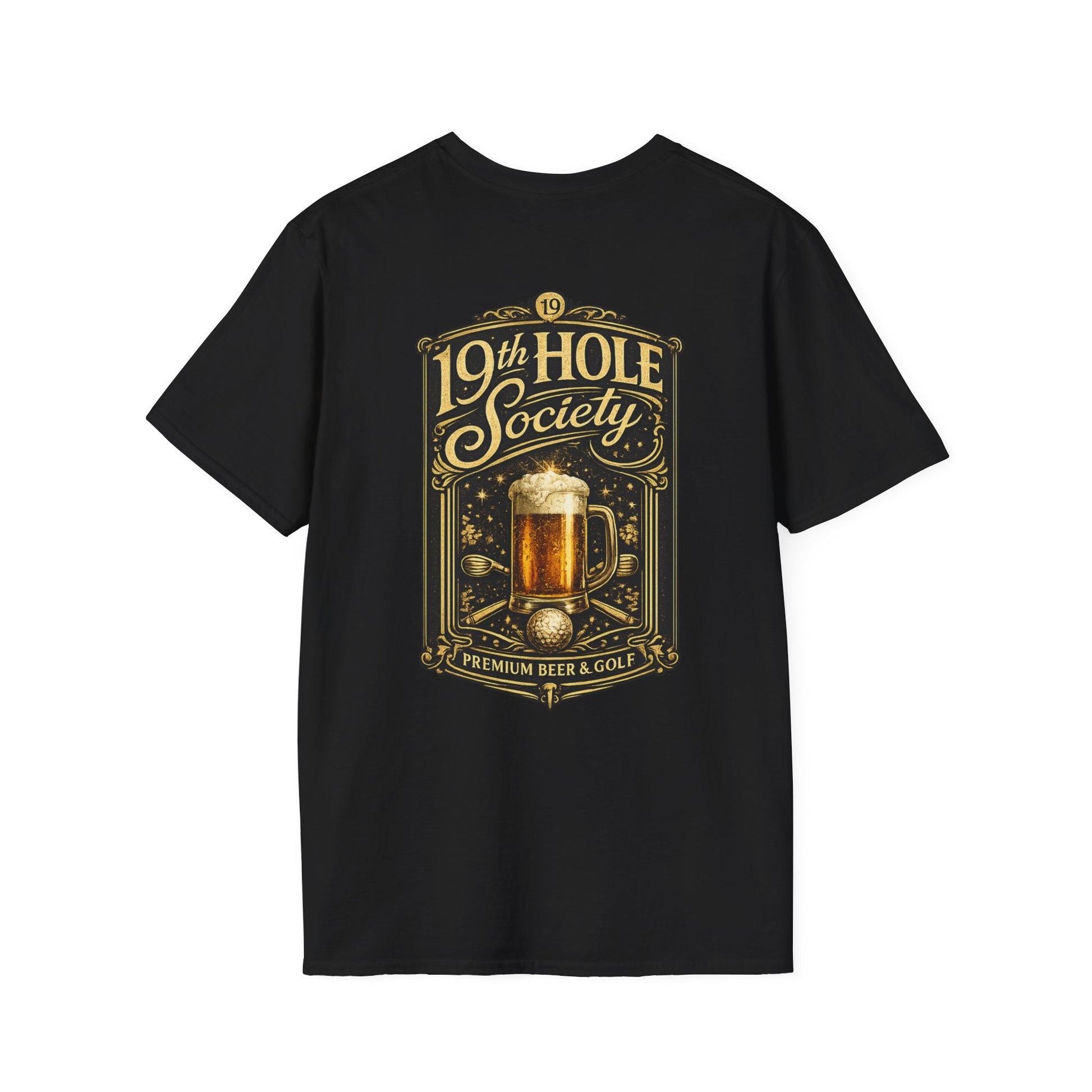 19th Hole Society Beer & Golf T-Shirt - SJM Print Store