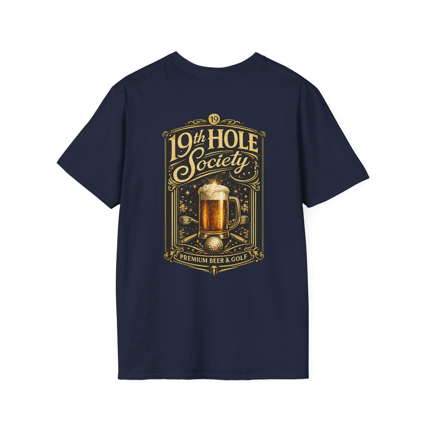 19th Hole Society Beer & Golf T-Shirt - SJM Print Store