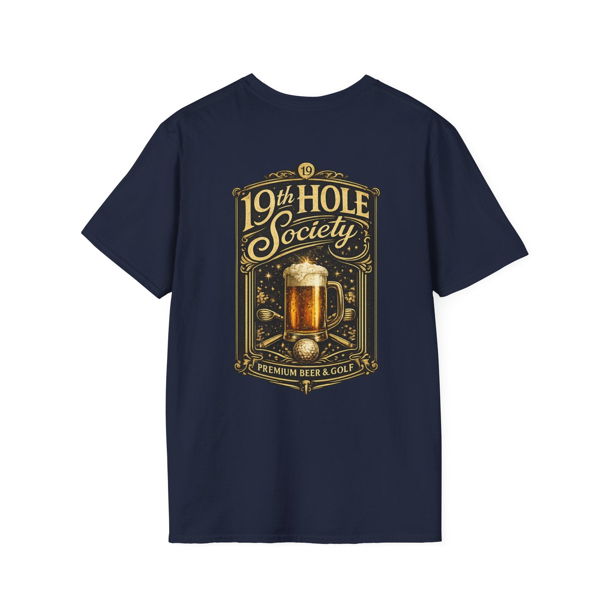 19th Hole Society Beer & Golf T-Shirt - SJM Print Store