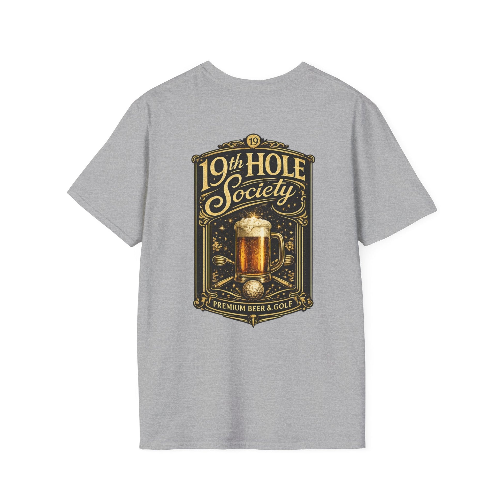 19th Hole Society Beer & Golf T-Shirt - SJM Print Store