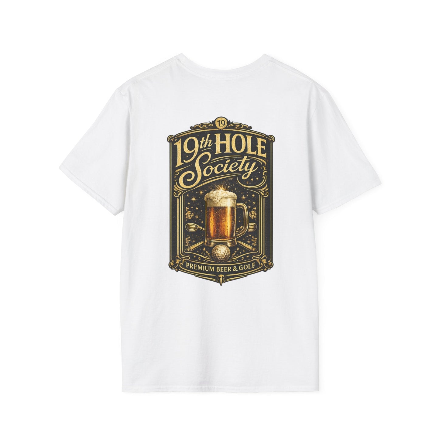 19th Hole Society Beer & Golf T-Shirt - SJM Print Store