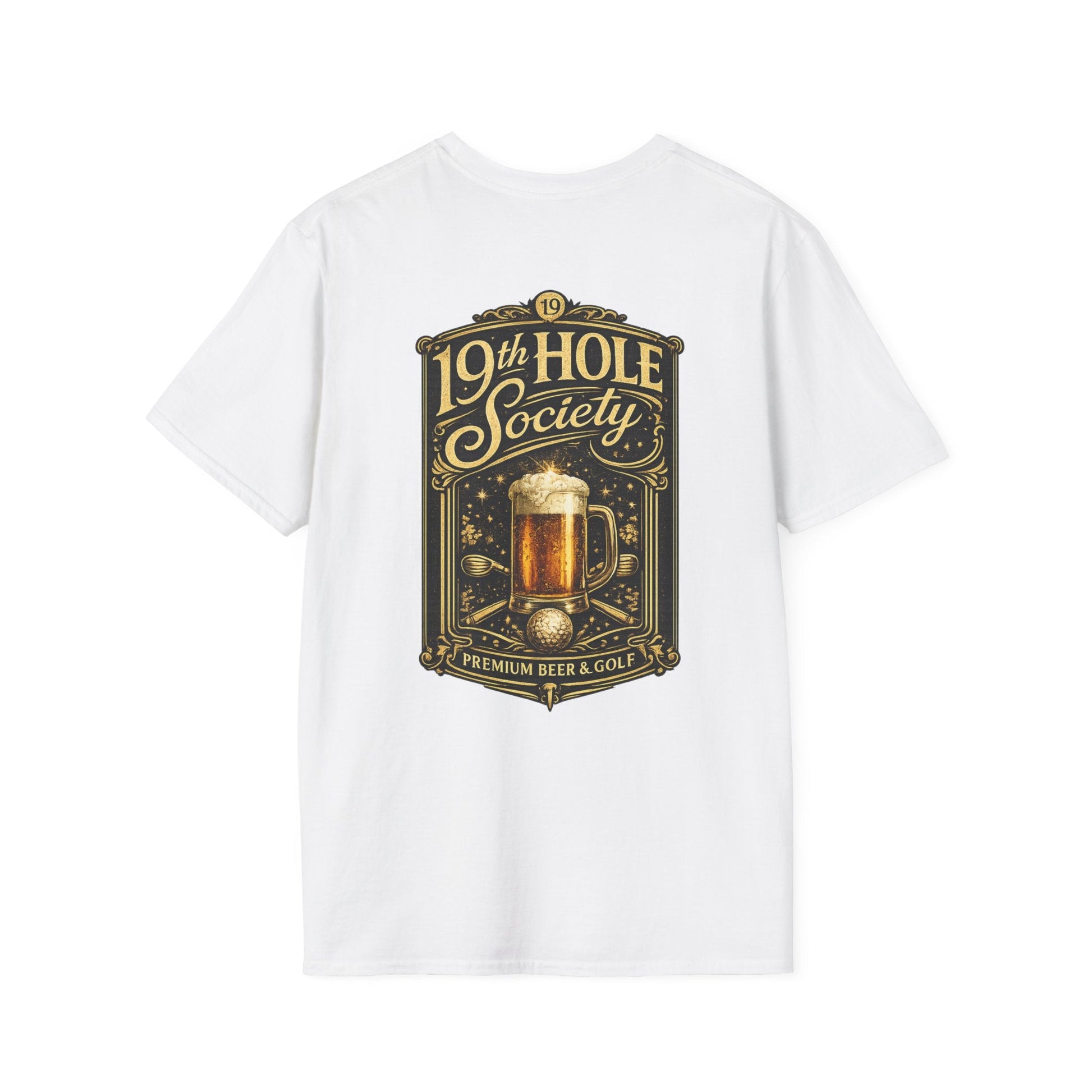 19th Hole Society Beer & Golf T-Shirt - SJM Print Store