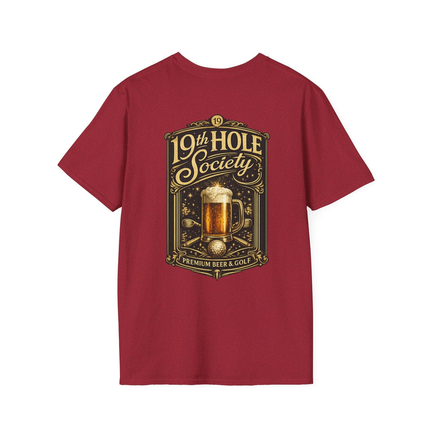 19th Hole Society Beer & Golf T-Shirt - SJM Print Store