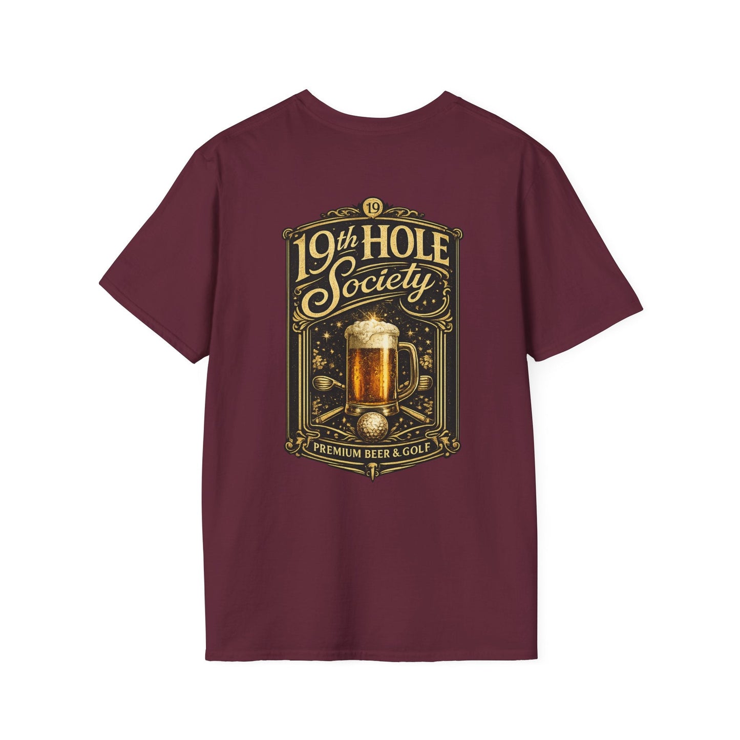 19th Hole Society Beer & Golf T-Shirt - SJM Print Store
