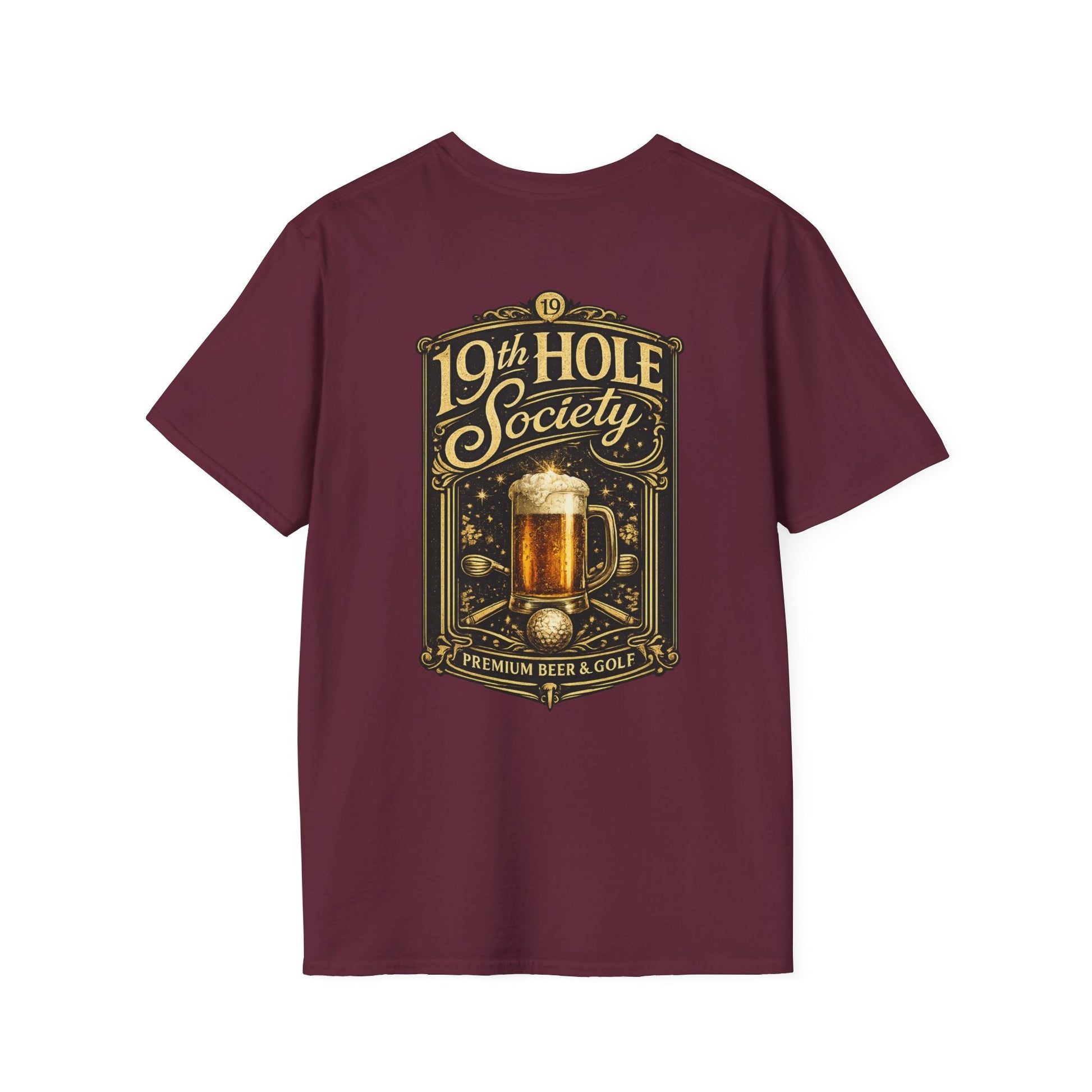 19th Hole Society Beer & Golf T-Shirt - SJM Print Store