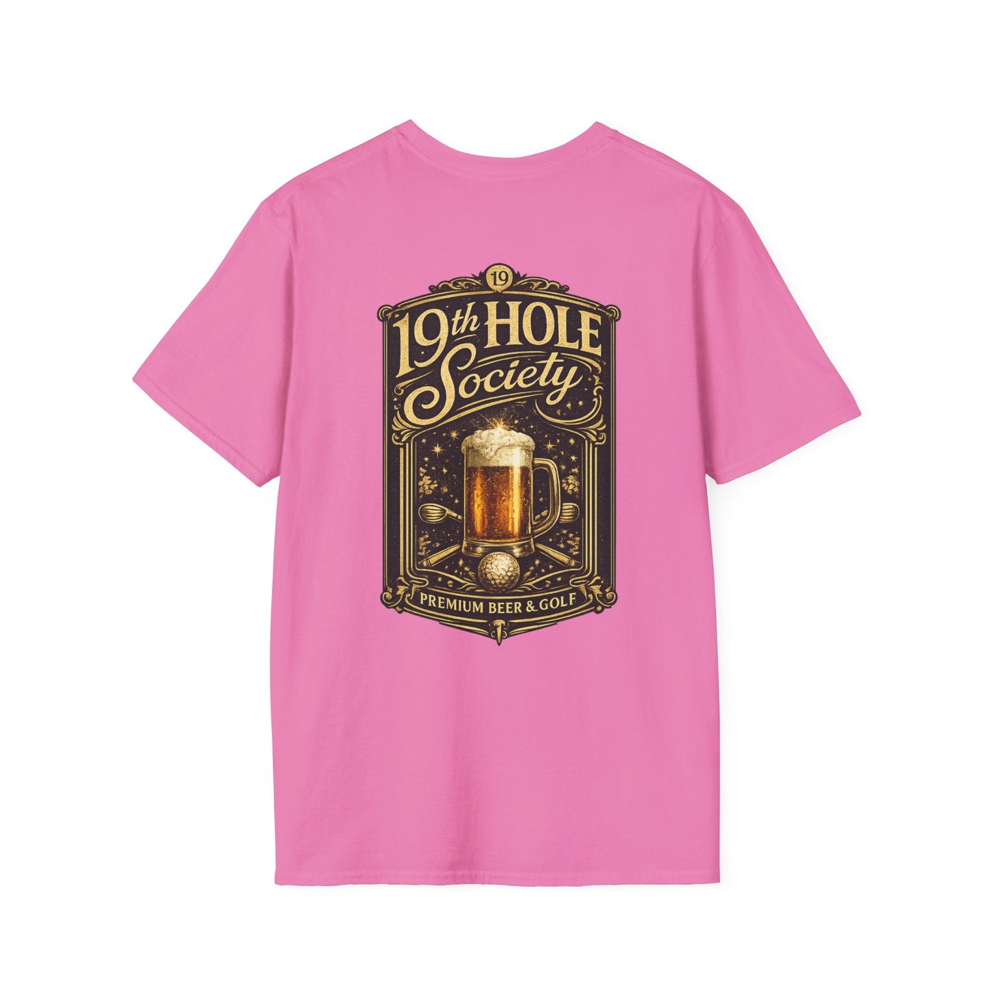 19th Hole Society Beer & Golf T-Shirt - SJM Print Store