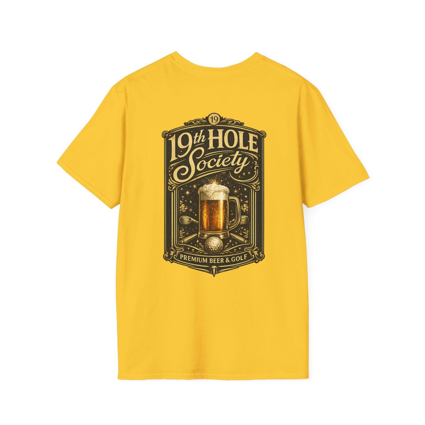 19th Hole Society Beer & Golf T-Shirt - SJM Print Store