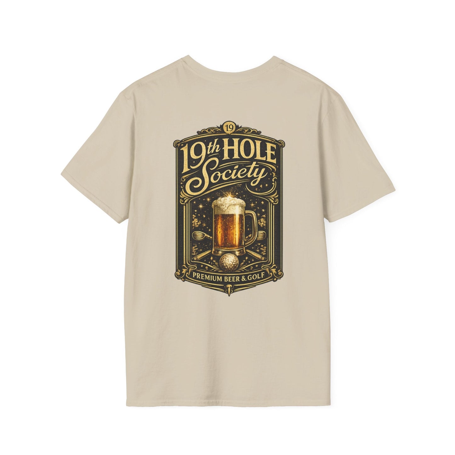 19th Hole Society Beer & Golf T-Shirt - SJM Print Store