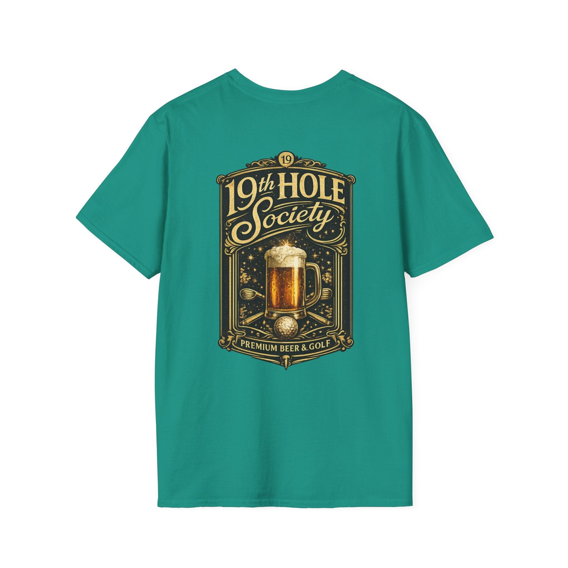 19th Hole Society Beer & Golf T-Shirt - SJM Print Store