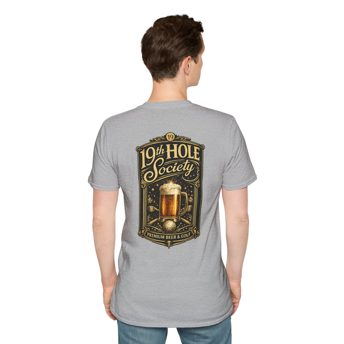 19th Hole Society Beer & Golf T-Shirt - SJM Print Store