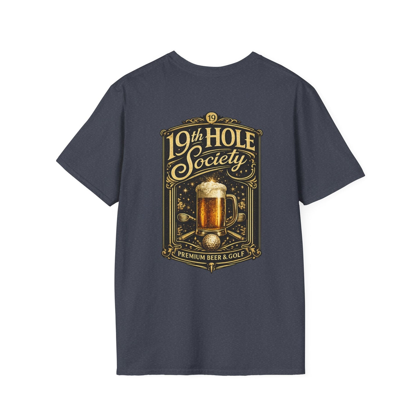 19th Hole Society Beer & Golf T-Shirt - SJM Print Store