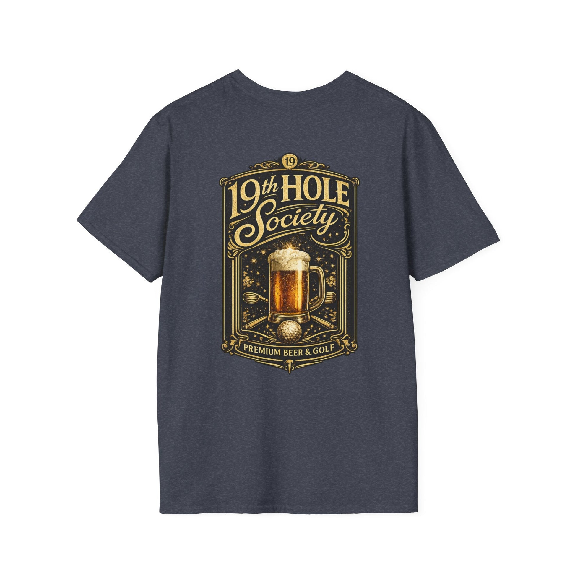 19th Hole Society Beer & Golf T-Shirt - SJM Print Store