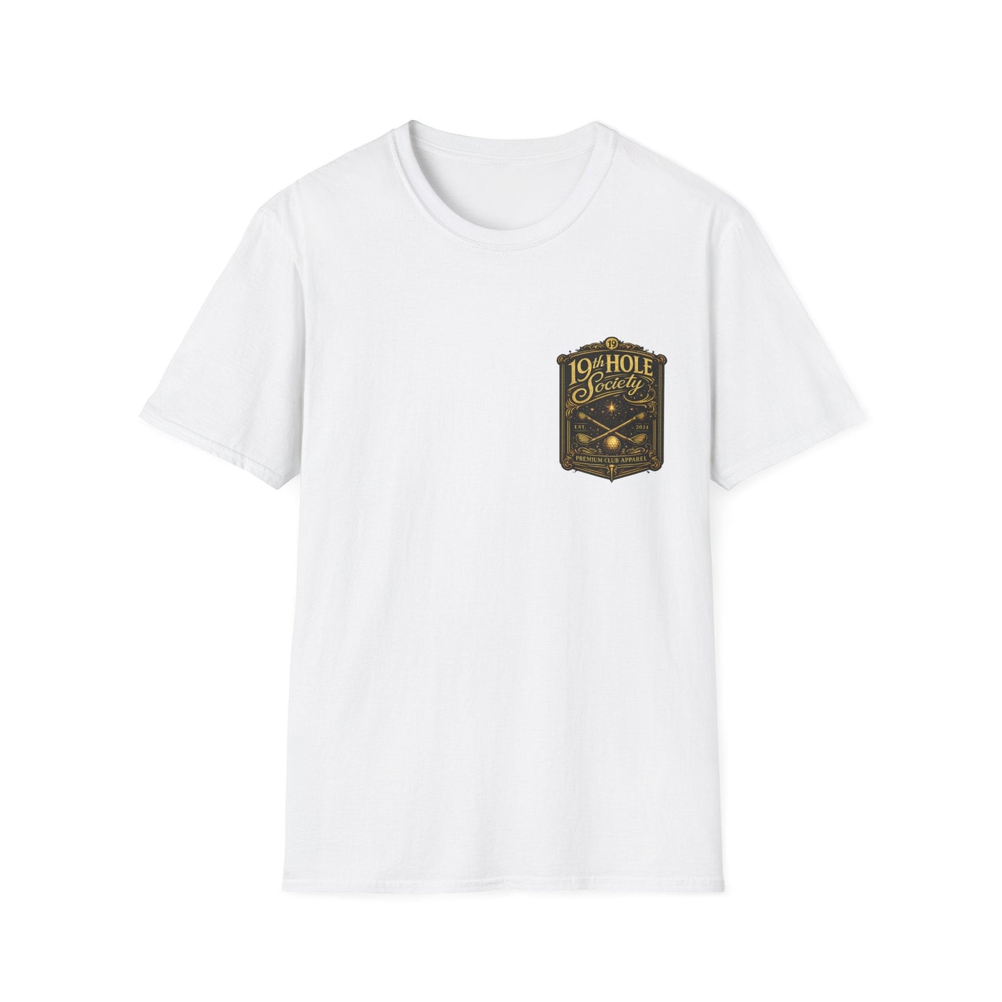 19th Hole Society Champagne and Golf T-Shirt - SJM Print Store