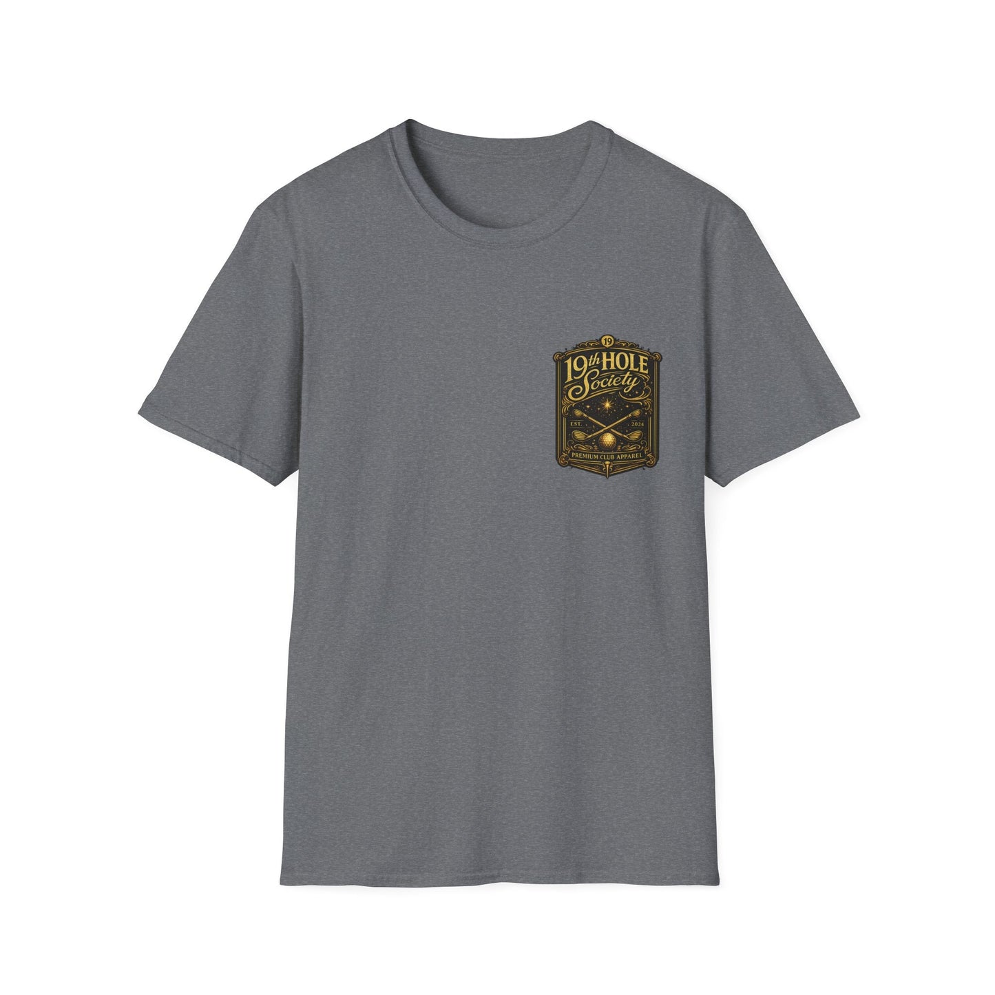 19th Hole Society Champagne and Golf T-Shirt - SJM Print Store