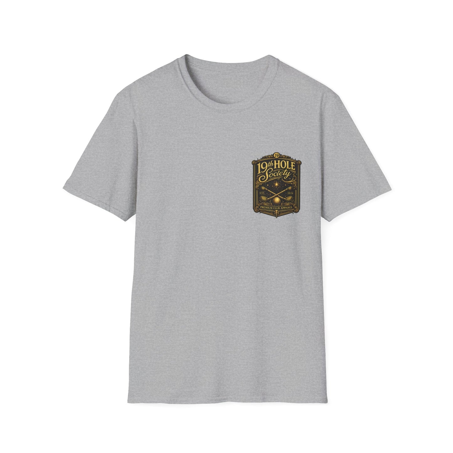 19th Hole Society Champagne and Golf T-Shirt - SJM Print Store