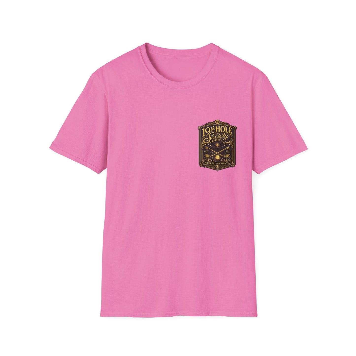 19th Hole Society Champagne and Golf T-Shirt - SJM Print Store