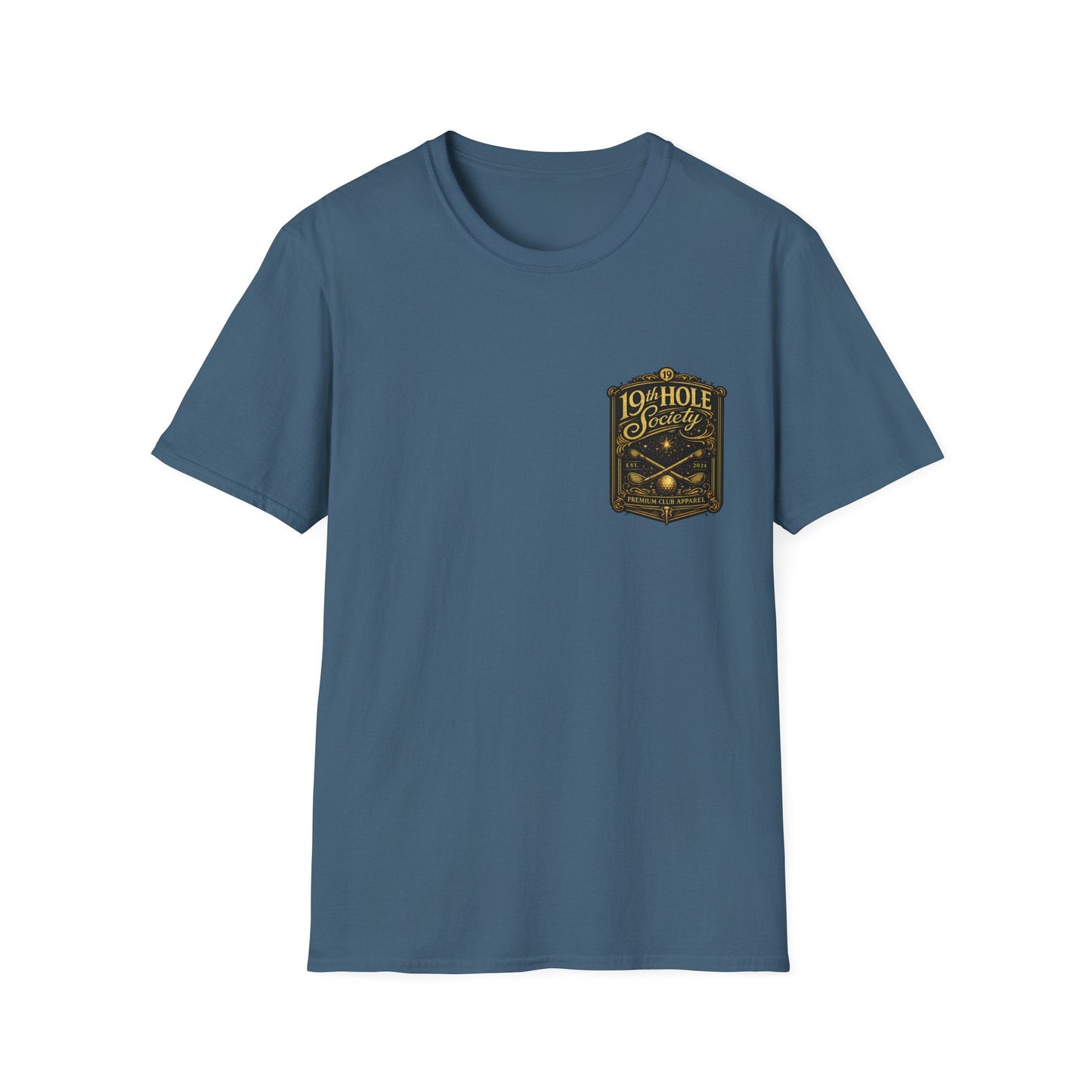 19th Hole Society Champagne and Golf T-Shirt - SJM Print Store