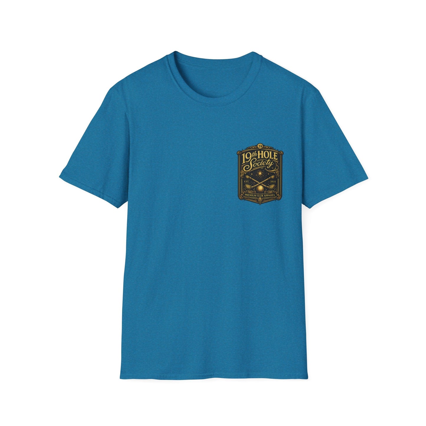 19th Hole Society Champagne and Golf T-Shirt - SJM Print Store