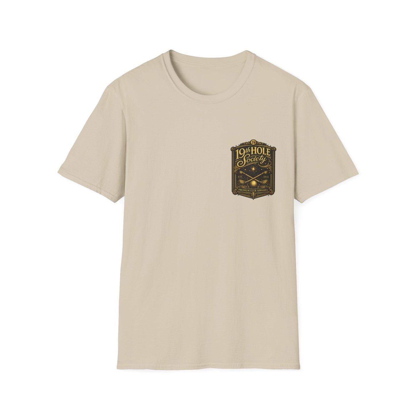 19th Hole Society Champagne and Golf T-Shirt - SJM Print Store