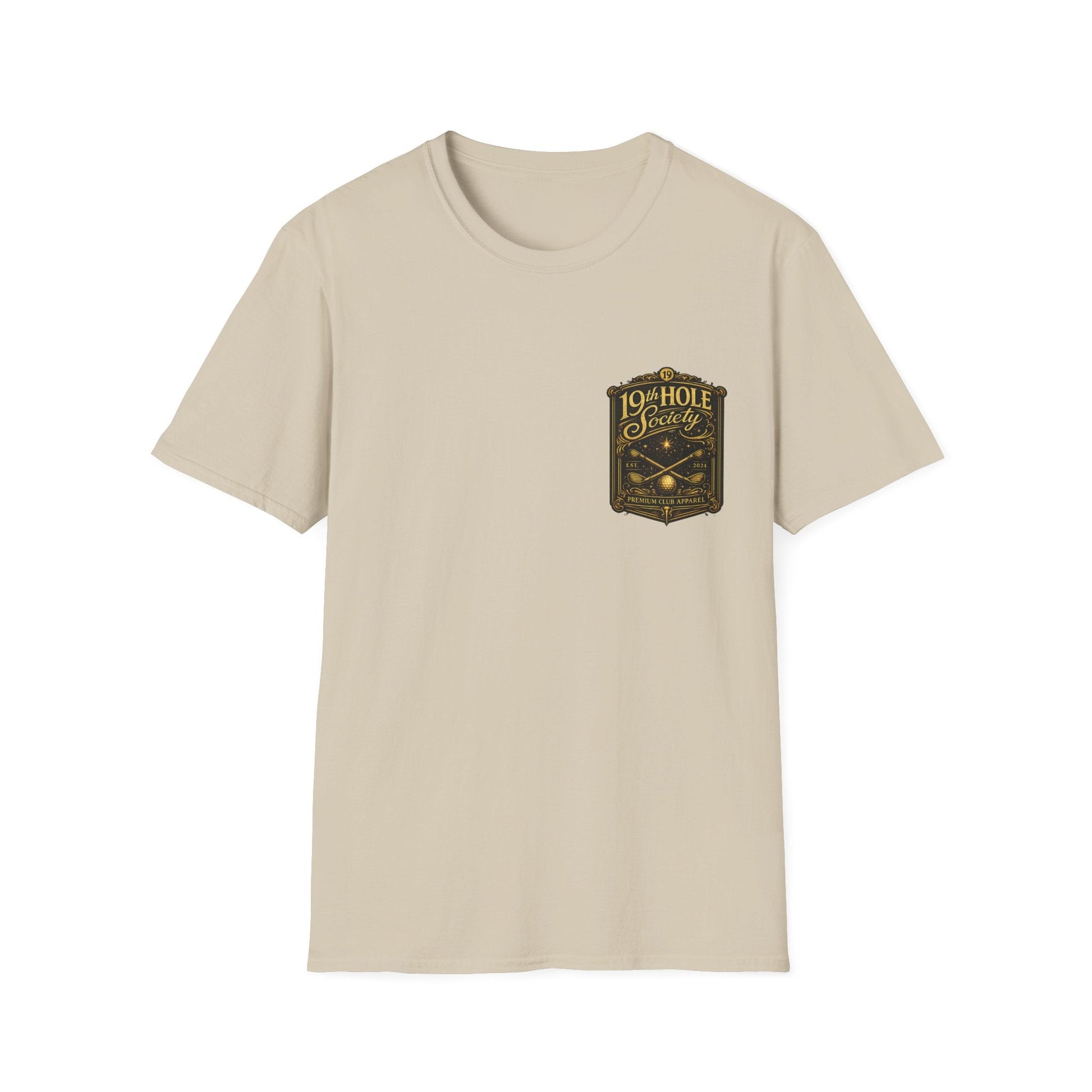 19th Hole Society Champagne and Golf T-Shirt - SJM Print Store
