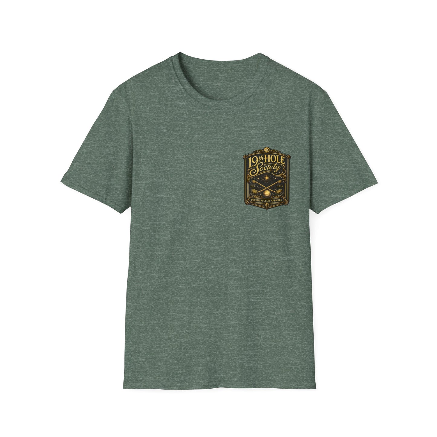 19th Hole Society Champagne and Golf T-Shirt - SJM Print Store