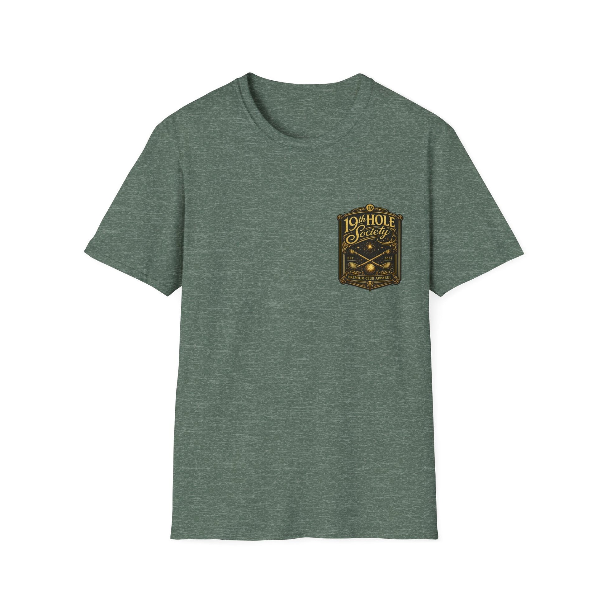 19th Hole Society Champagne and Golf T-Shirt - SJM Print Store