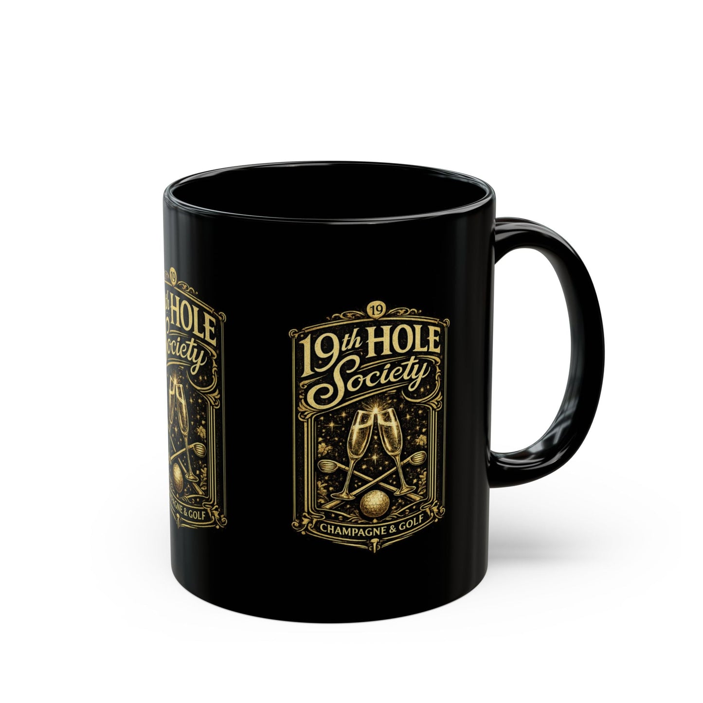19th Hole Society Champagne Golf Mug - SJM Print Store