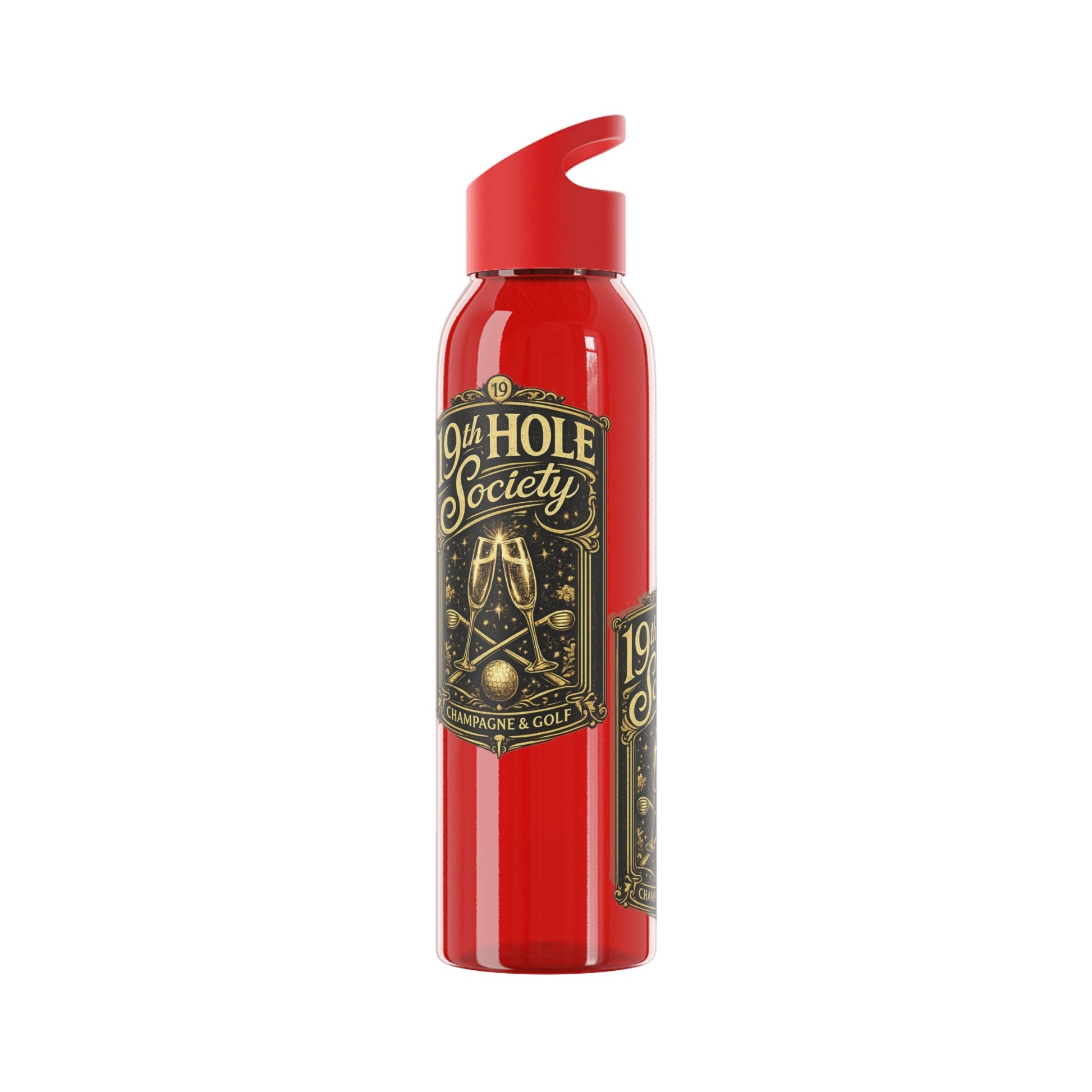 19th Hole Society Champagne Golf Water Bottle - SJM Print Store