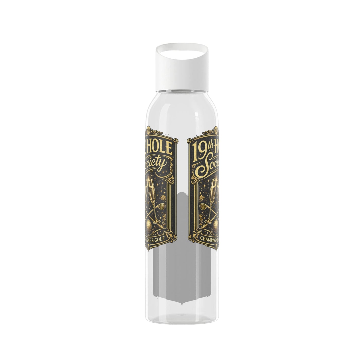 19th Hole Society Champagne Golf Water Bottle - SJM Print Store