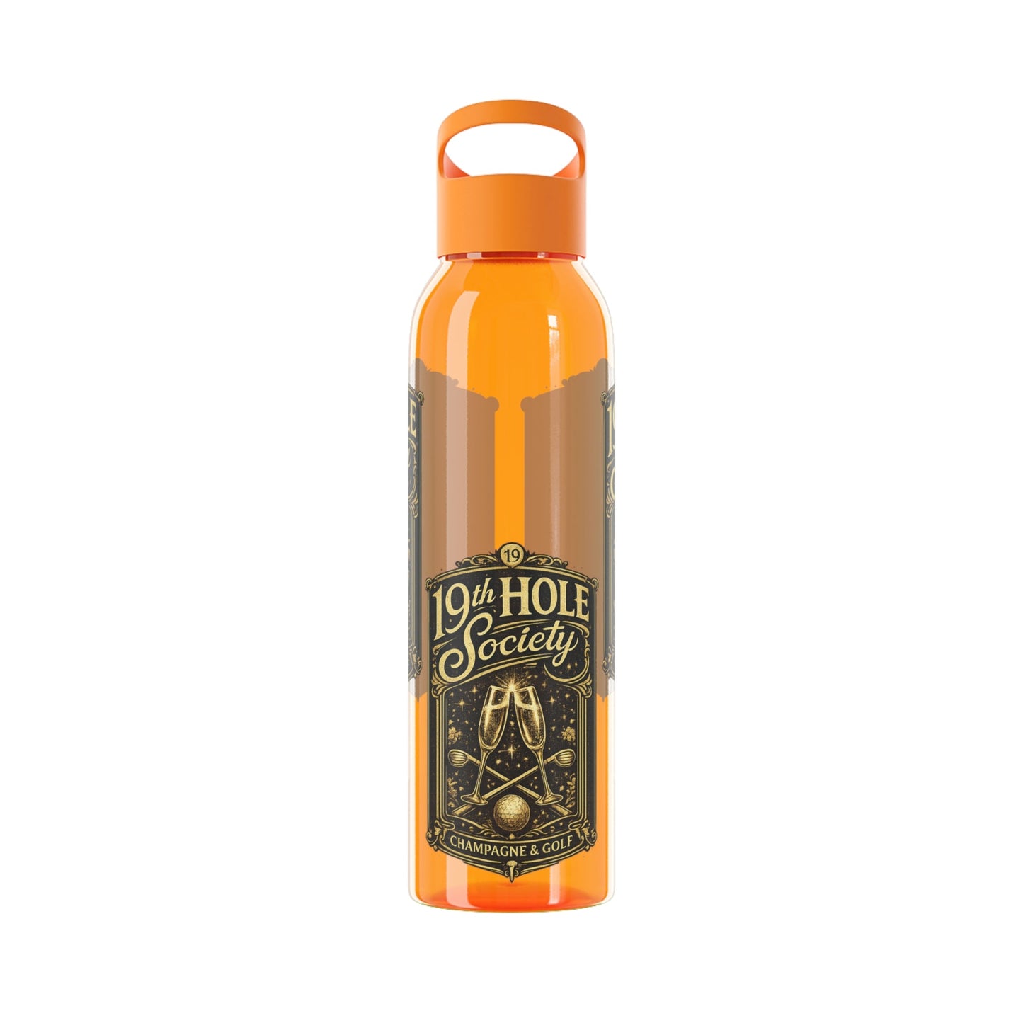 19th Hole Society Champagne Golf Water Bottle - SJM Print Store