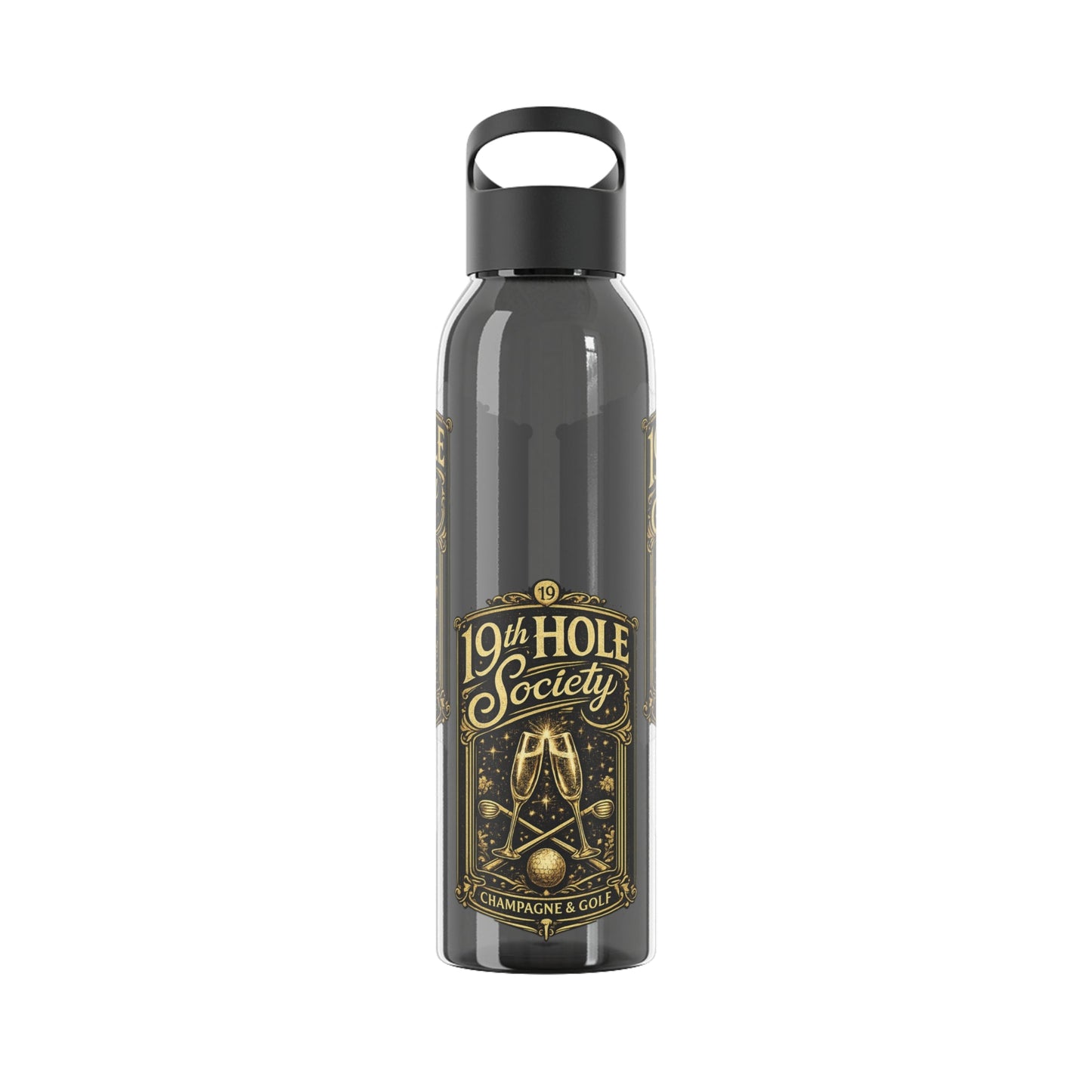 19th Hole Society Champagne Golf Water Bottle - SJM Print Store