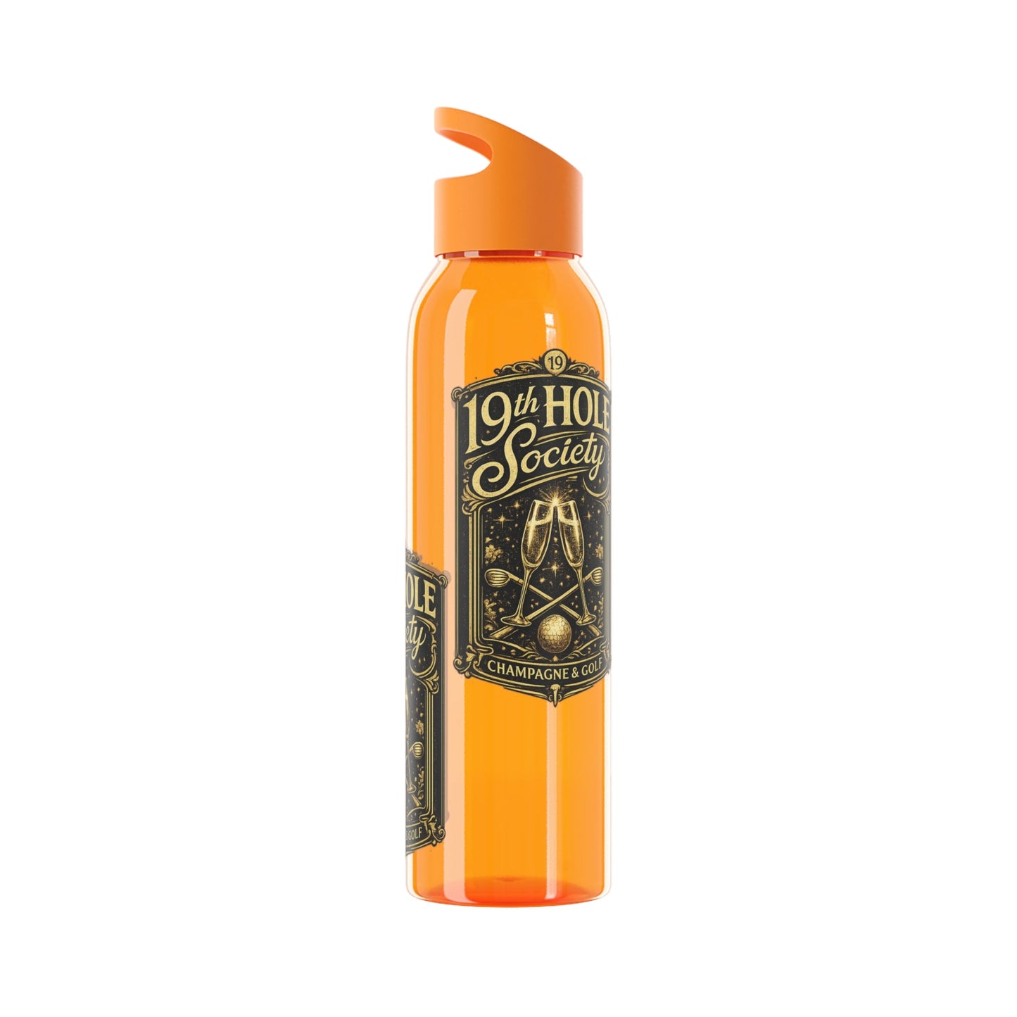19th Hole Society Champagne Golf Water Bottle - SJM Print Store
