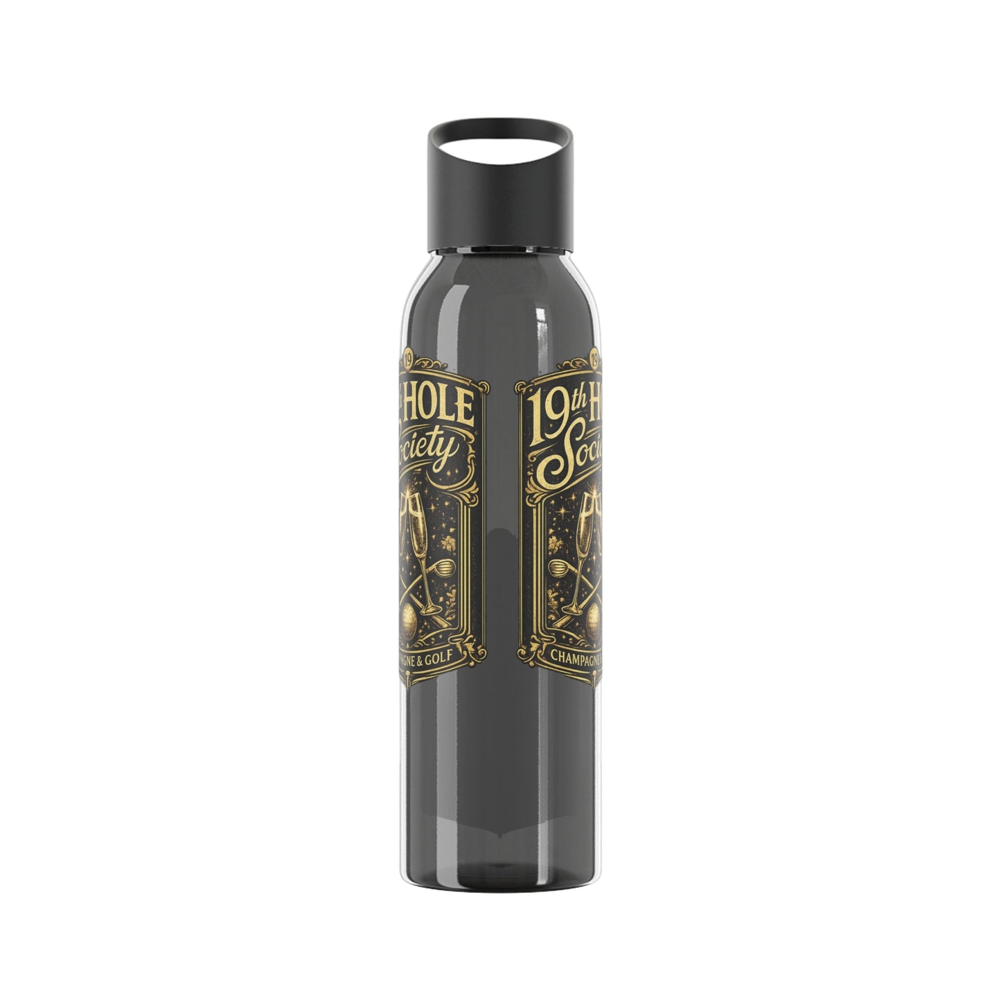 19th Hole Society Champagne Golf Water Bottle - SJM Print Store