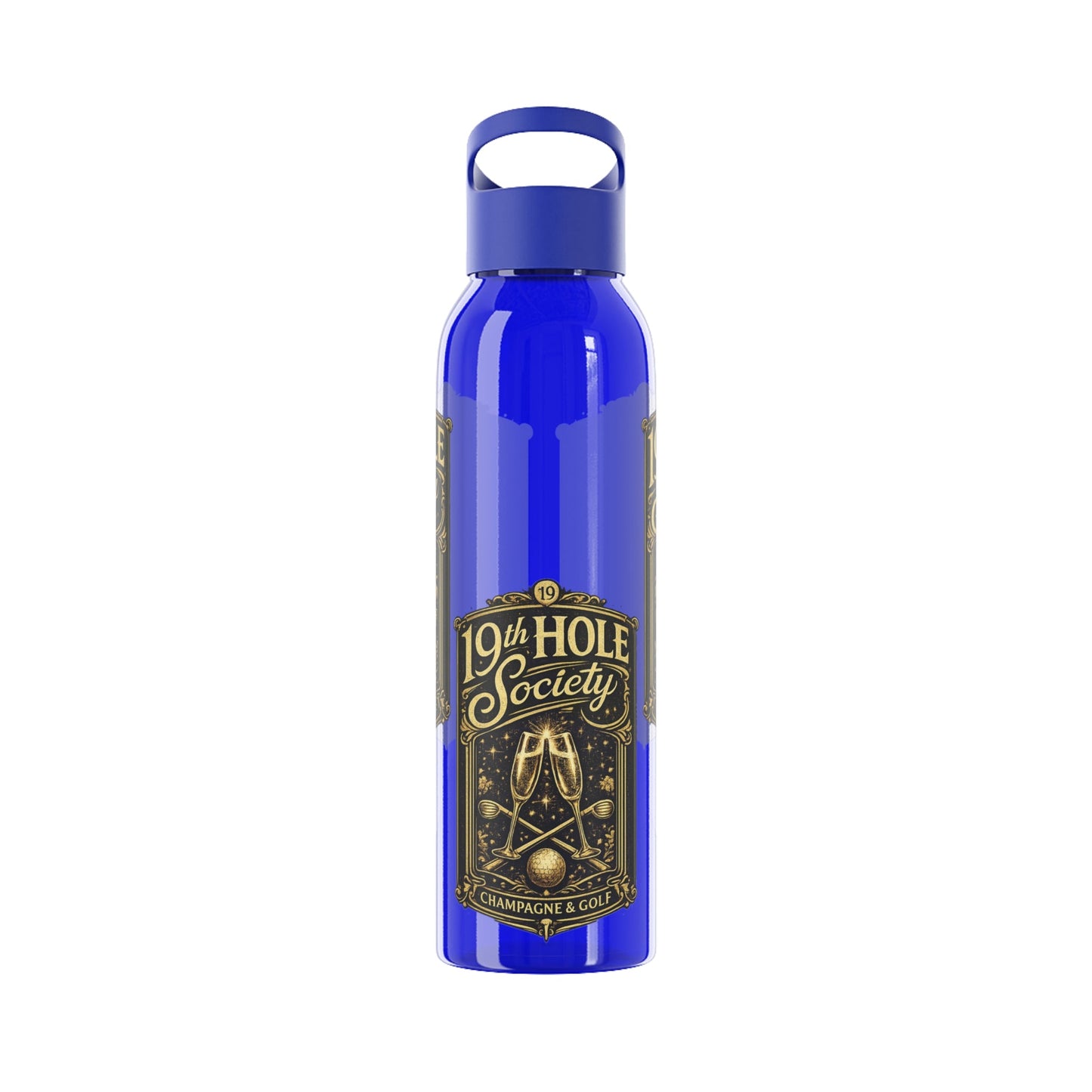 19th Hole Society Champagne Golf Water Bottle - SJM Print Store