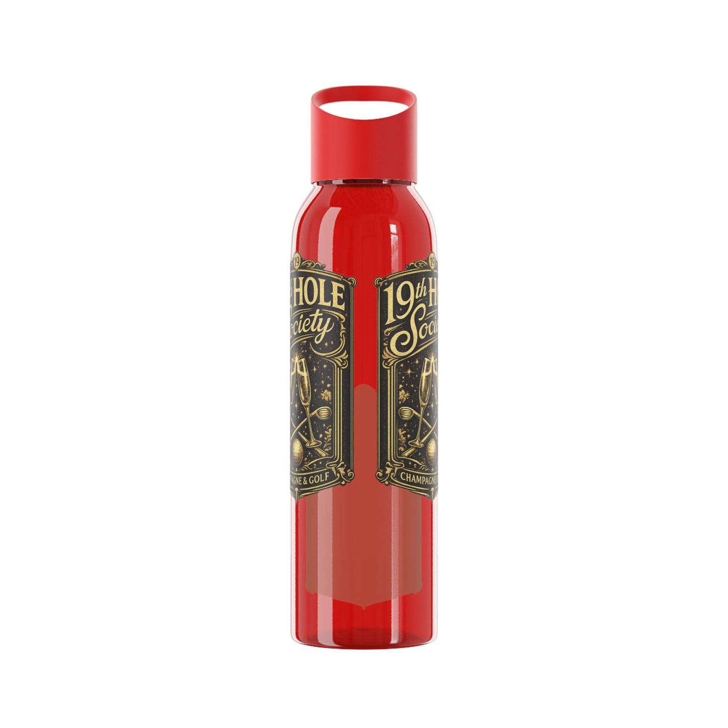 19th Hole Society Champagne Golf Water Bottle - SJM Print Store