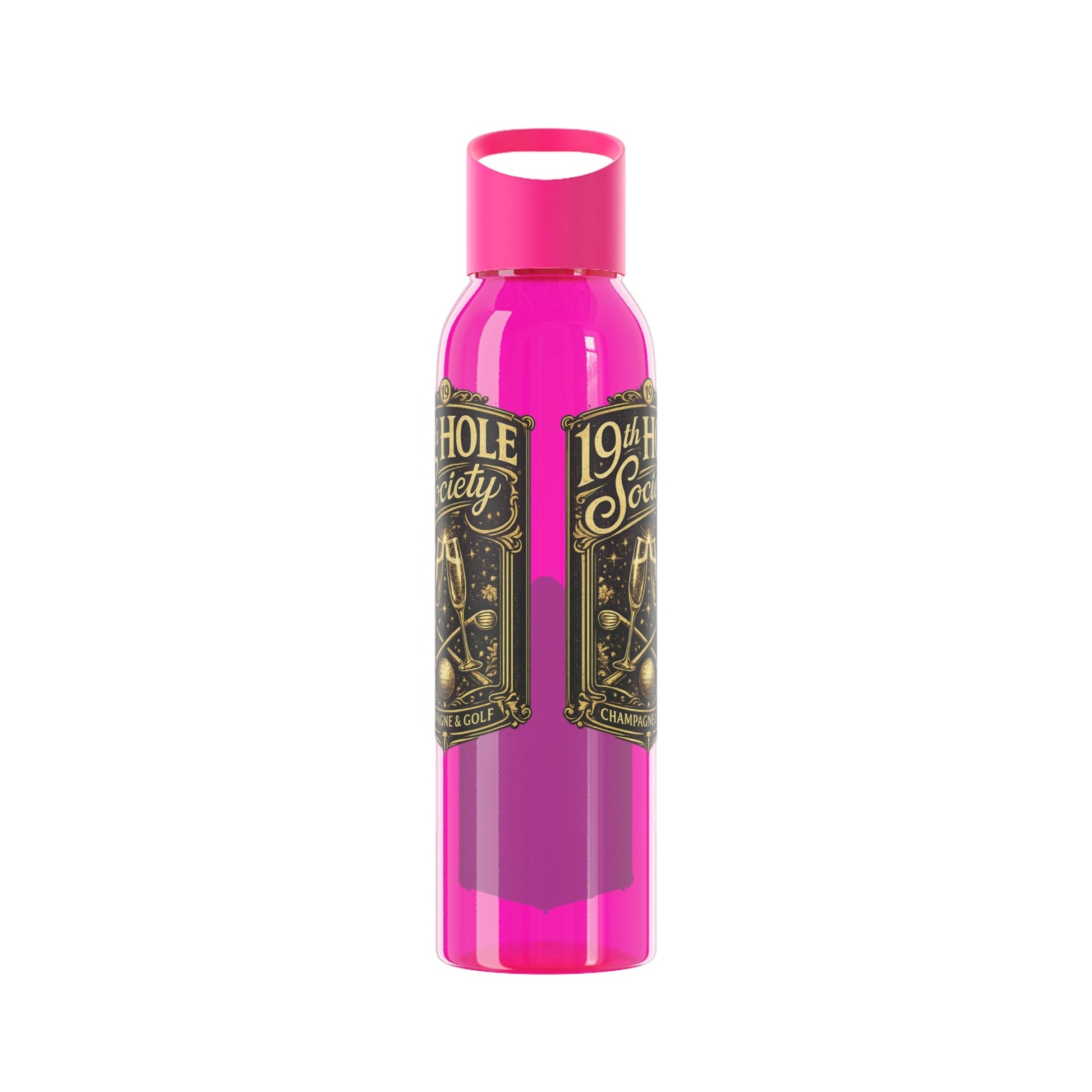 19th Hole Society Champagne Golf Water Bottle - SJM Print Store