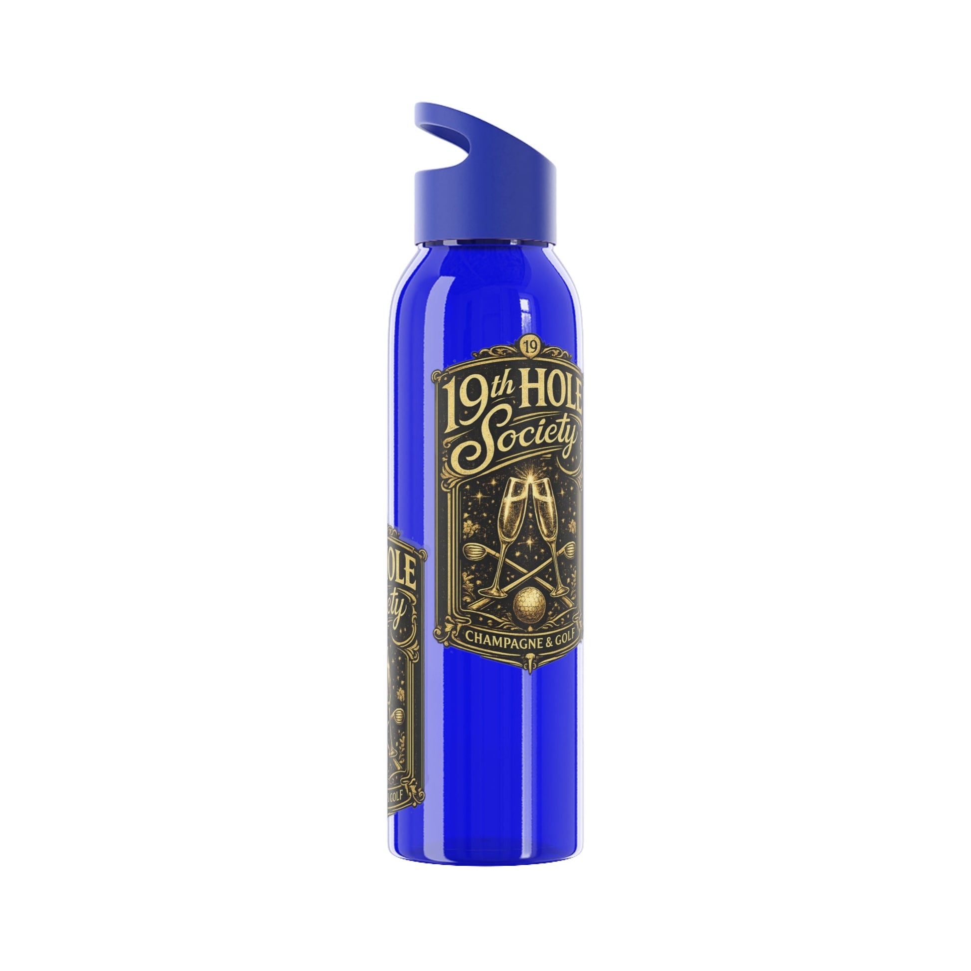 19th Hole Society Champagne Golf Water Bottle - SJM Print Store