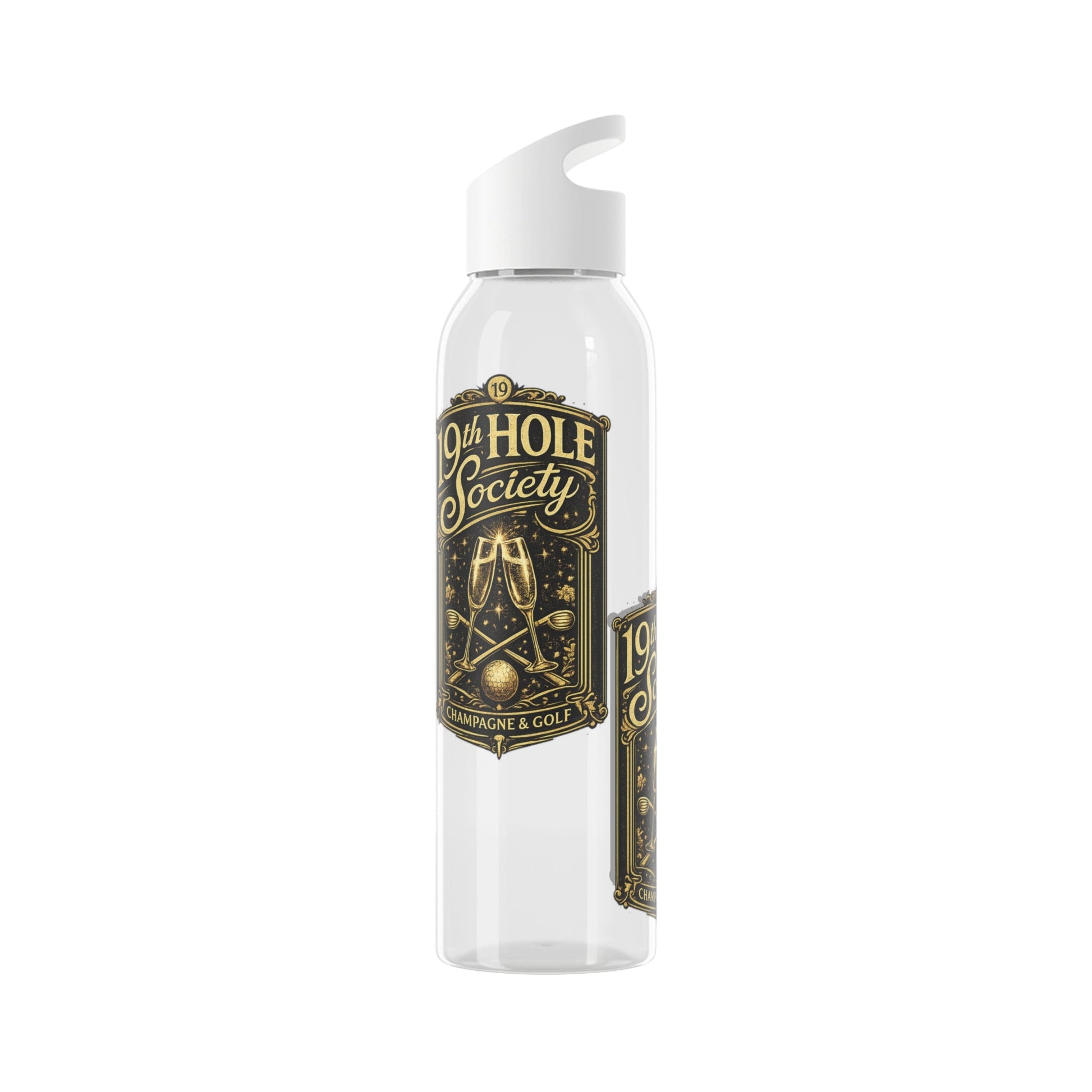 19th Hole Society Champagne Golf Water Bottle - SJM Print Store