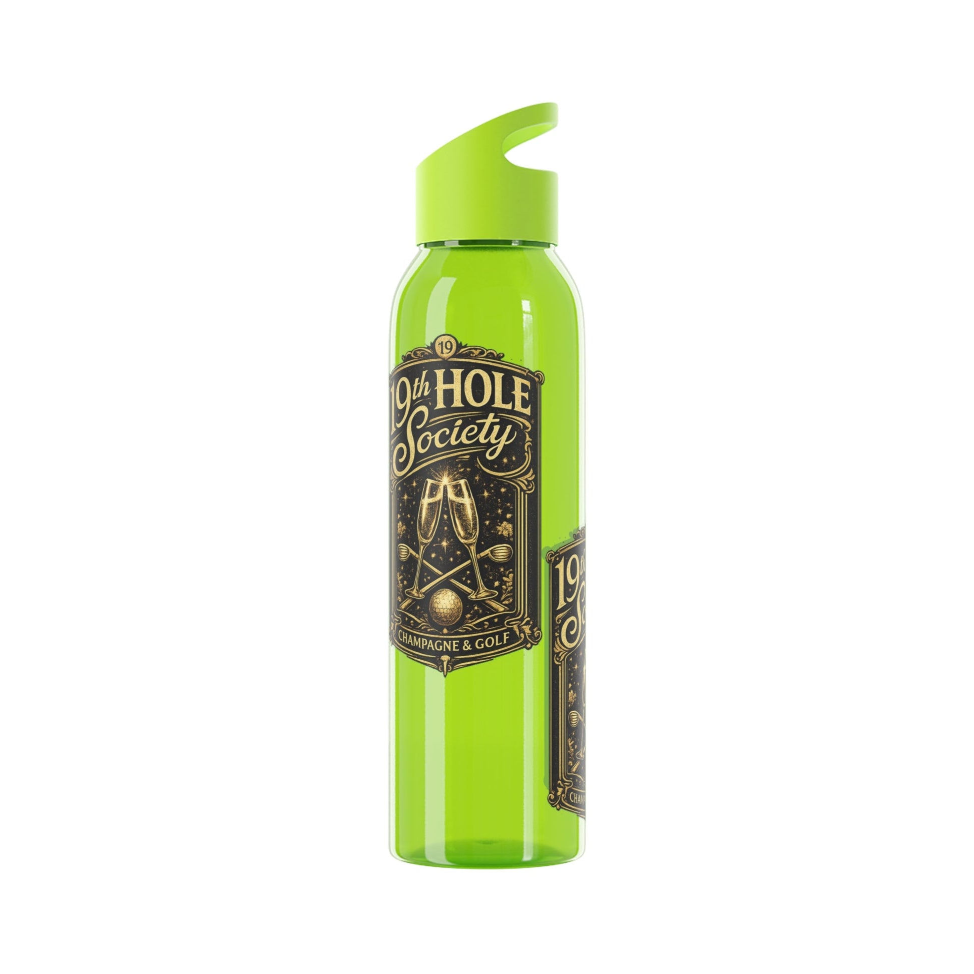 19th Hole Society Champagne Golf Water Bottle - SJM Print Store