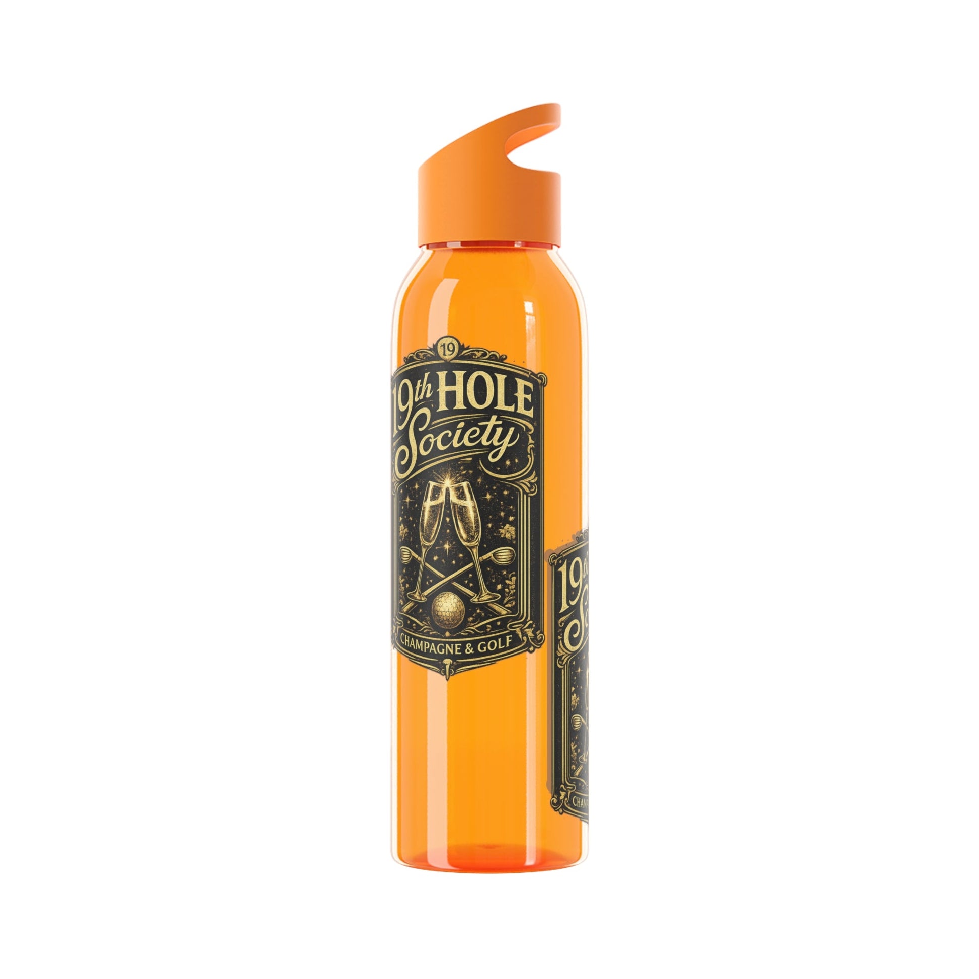 19th Hole Society Champagne Golf Water Bottle - SJM Print Store