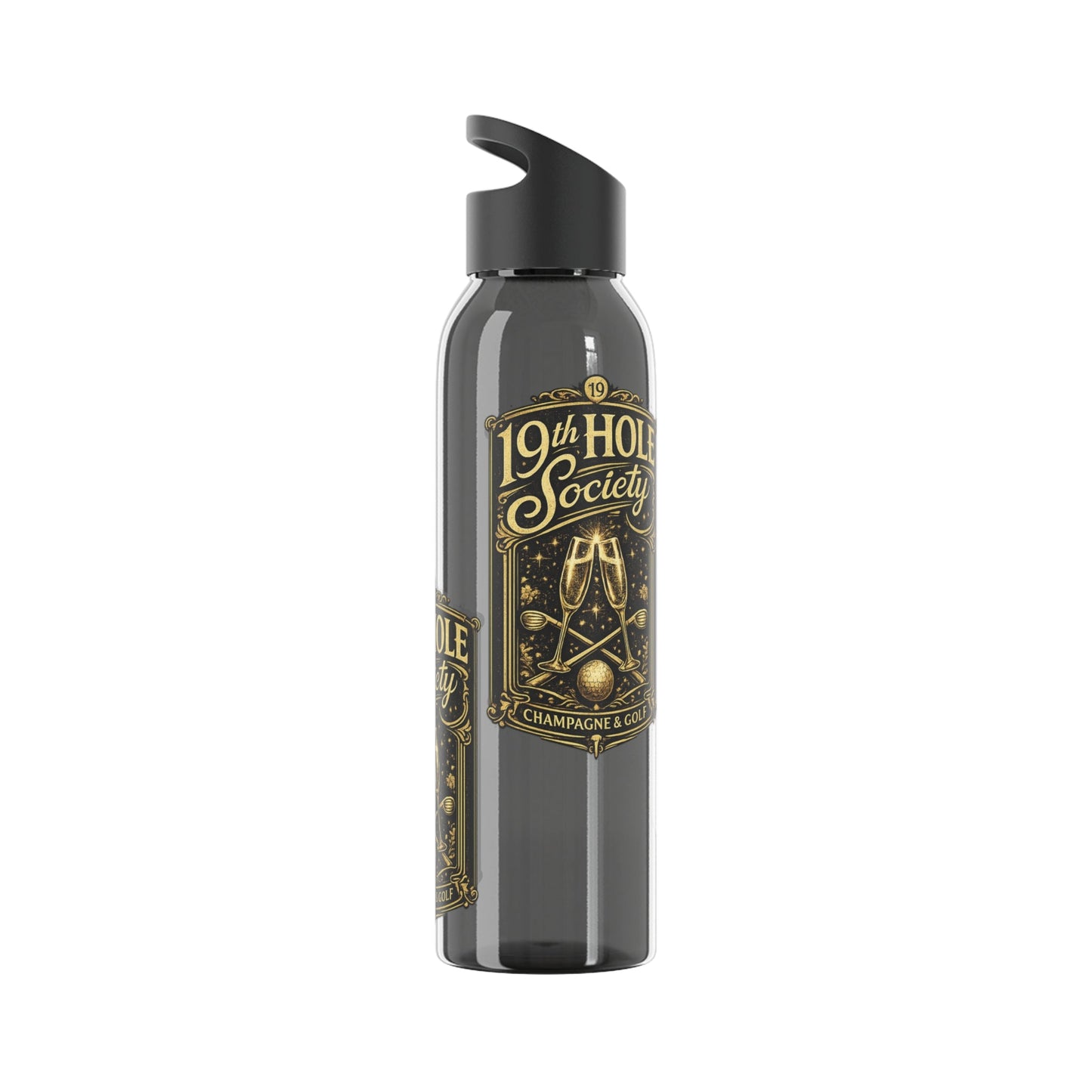 19th Hole Society Champagne Golf Water Bottle - SJM Print Store
