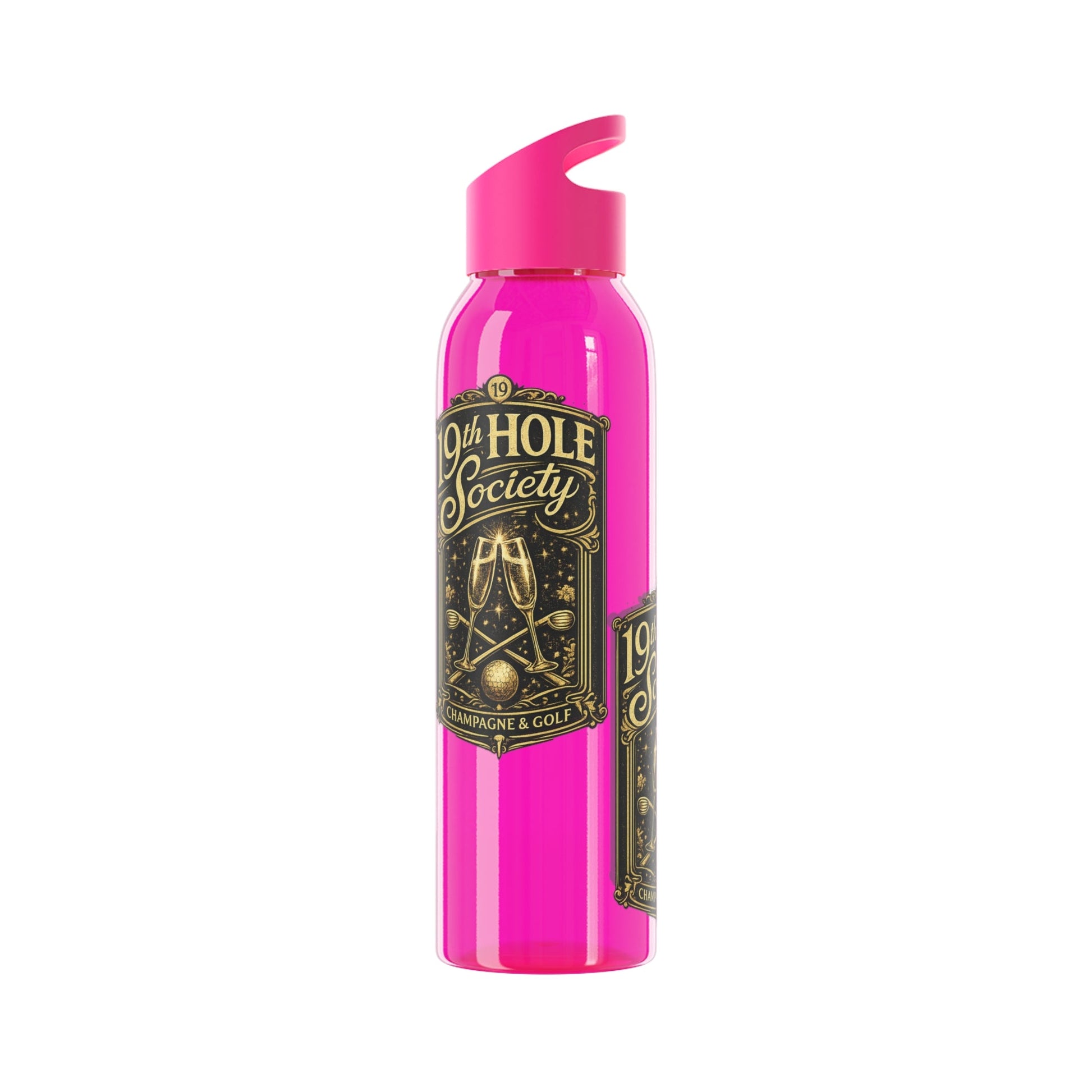 19th Hole Society Champagne Golf Water Bottle - SJM Print Store